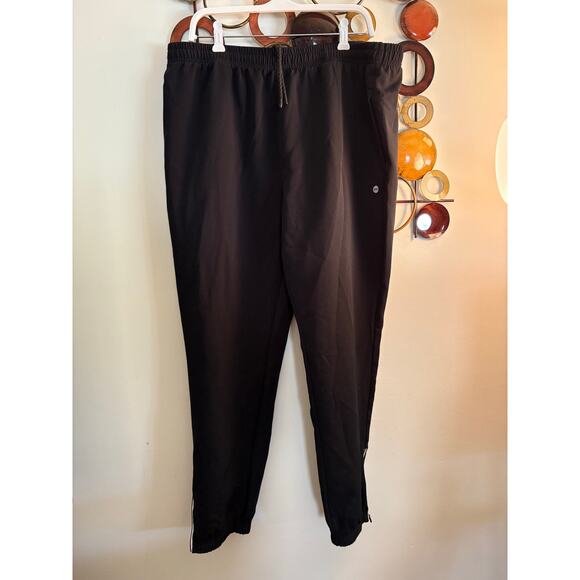 Dip Womens Jogger Lounge Sweat Pants XL Stretch Black Drawstring Pockets - Picture 1 of 6